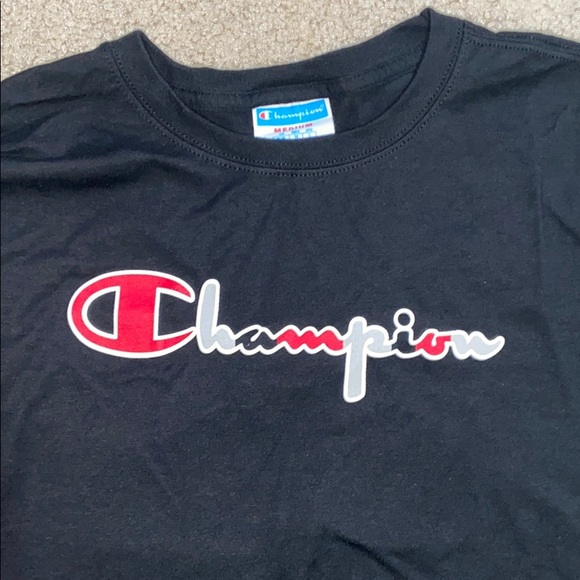 WOMENS CHAMPION LOGO TEE SHIRT - Picture 3 of 3